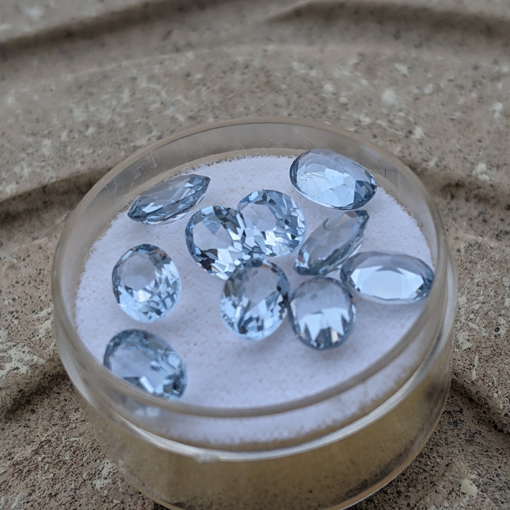 Aquamarine 5*7 Faceted Gems Stones
